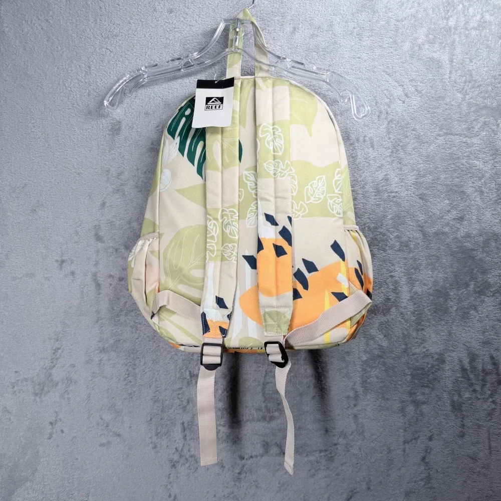 Reef Pierside Backpack Fog Palm Unisex‎ OS Tropical Floral Monstera Leaf Print